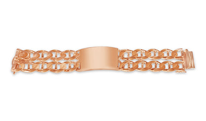 Handmade Solid Gold ID Mariner Bracelet , 28mm