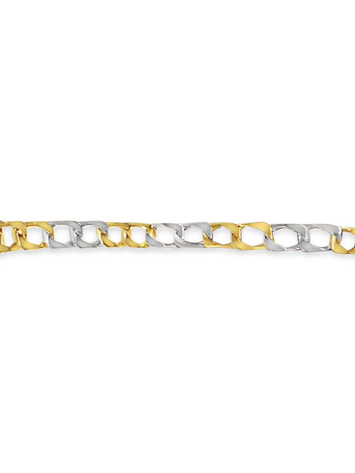 Handmade Solid Gold Curb Bracelet , 10mm
