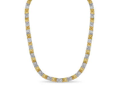 Handmade Solid Gold Nugget Necklace , 11mm