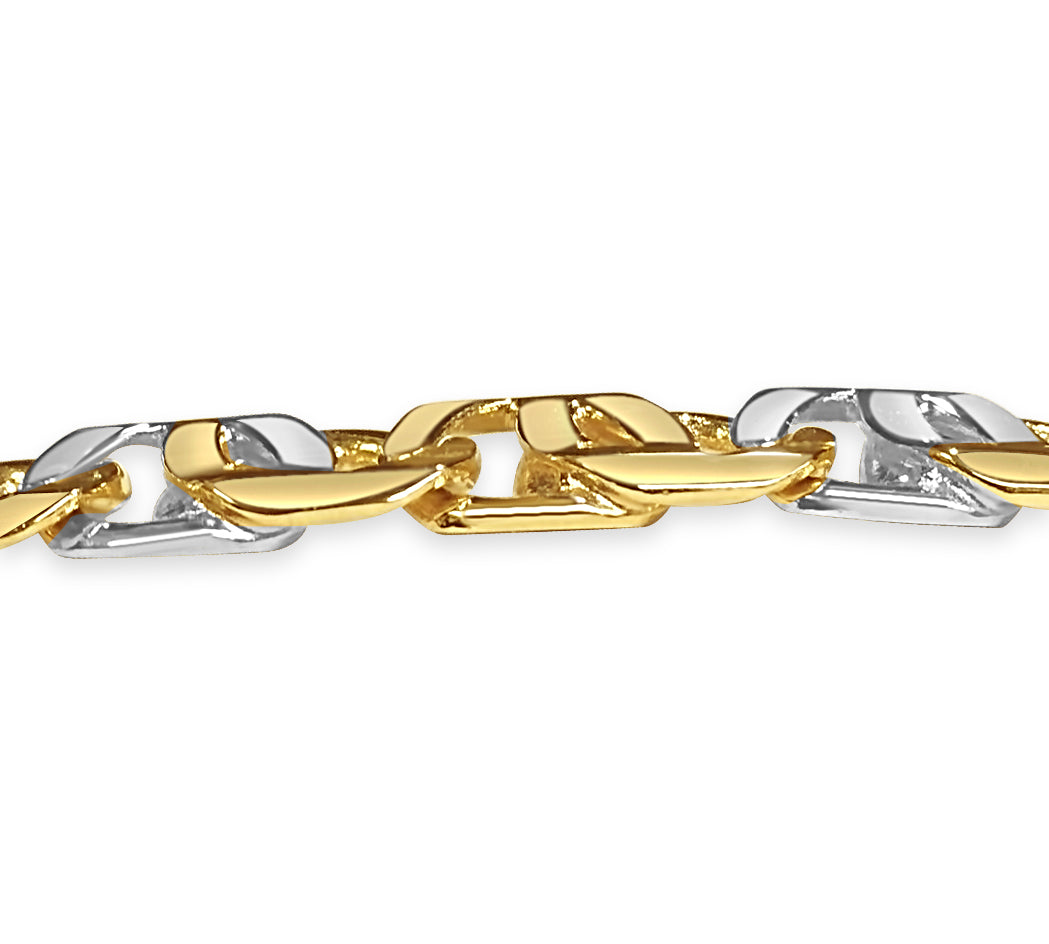 Handmade Solid Gold Tiger Eye Bracelet , 8mm