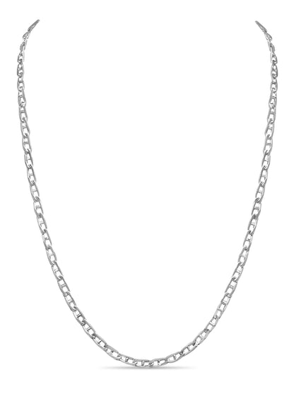 Handmade Solid Gold Anchor Mariner Necklace , 4mm