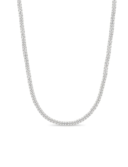 Handmade Solid Gold Curb Necklace , 12mm