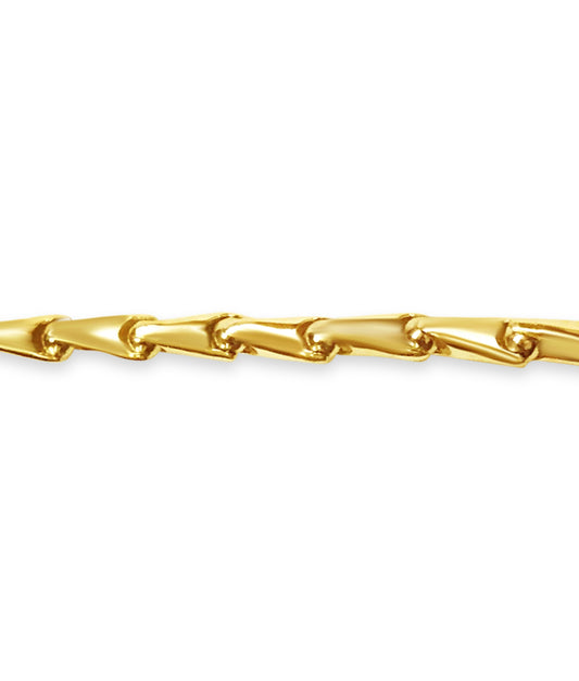 Handmade Solid Gold Cylinder Tube Bracelet , 7mm