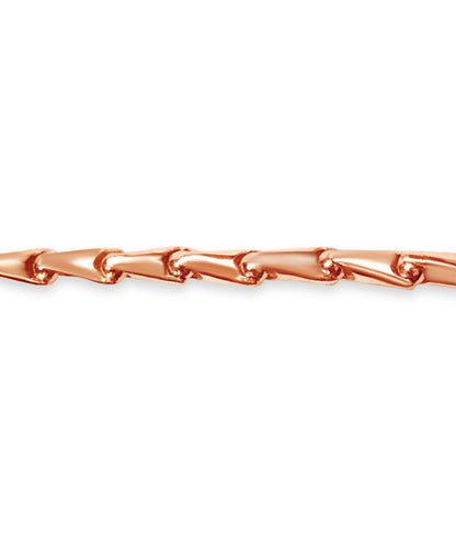 Handmade Solid Gold Cylinder Tube Bracelet , 7mm