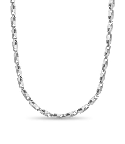 Handmade Solid Gold Rectangle Tube Necklace , 6mm