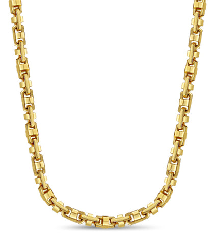 Handmade Solid Gold Anchor Mariner Necklace , 14mm