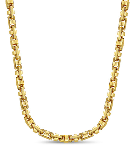 Handmade Solid Gold Anchor Mariner Necklace , 14mm
