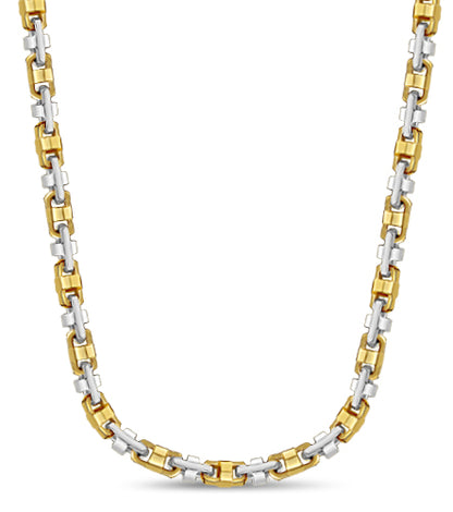 Handmade Solid Gold Anchor Mariner Necklace , 14mm