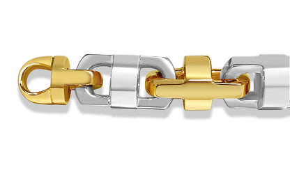 Handmade Solid Gold Anchor Mariner Bracelet , 14mm