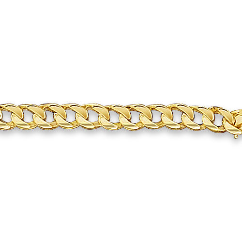 Handmade Solid Gold ID Curb Bracelet , 9mm