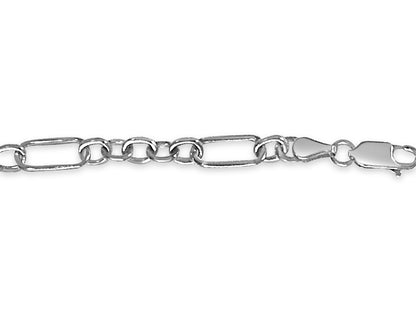 Handmade Solid Gold Curb Bracelet , 6mm