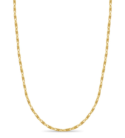 Handmade Solid Gold Anchor Mariner Necklace , 6mm