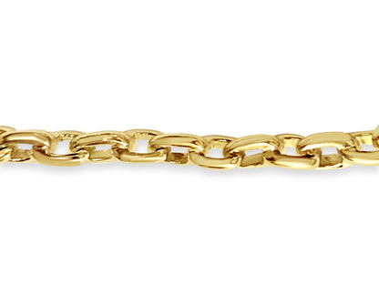 Handmade Solid Gold Fancy Rolo Bracelet , 8mm
