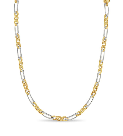 Handmade Solid Gold Figaro Necklace , 5mm