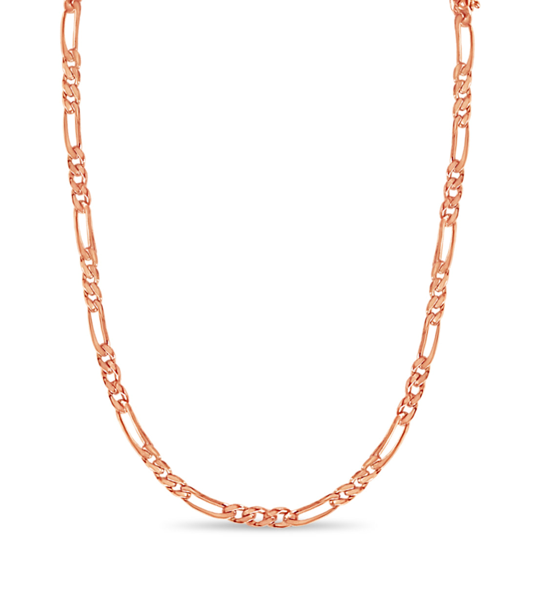 Handmade Solid Gold Figaro Necklace , 5mm