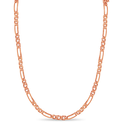 Handmade Solid Gold Figaro Necklace , 5mm
