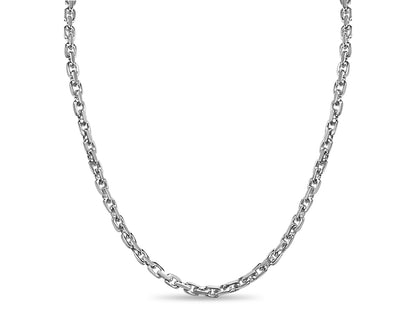 Handmade Solid Gold Fancy Rolo Necklace , 7mm