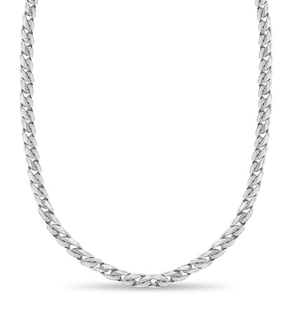 Handmade Solid Gold Curb Necklace , 13mm