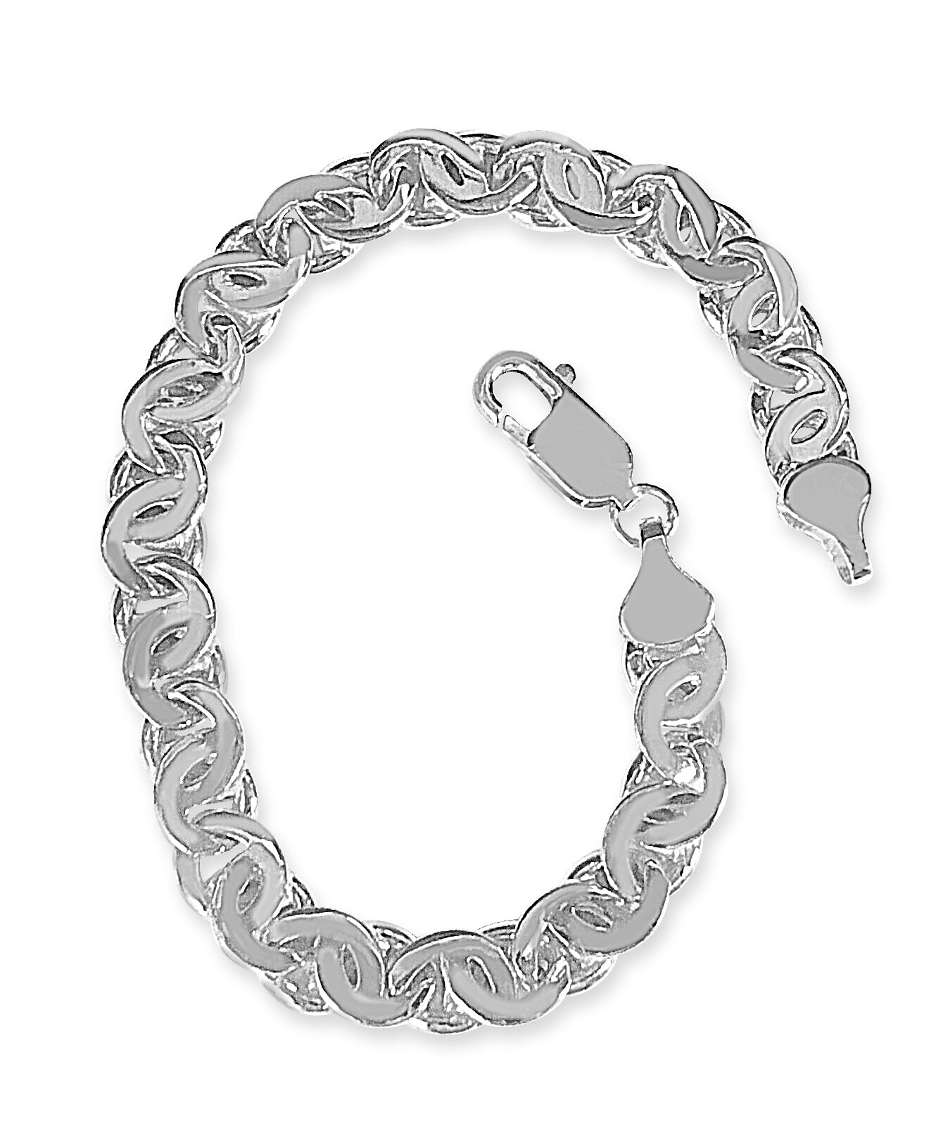 Handmade Solid Gold Tiger Eye Bracelet , 8mm