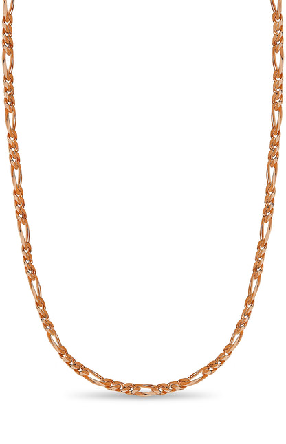 Handmade Solid Gold Figaro Necklace , 5mm