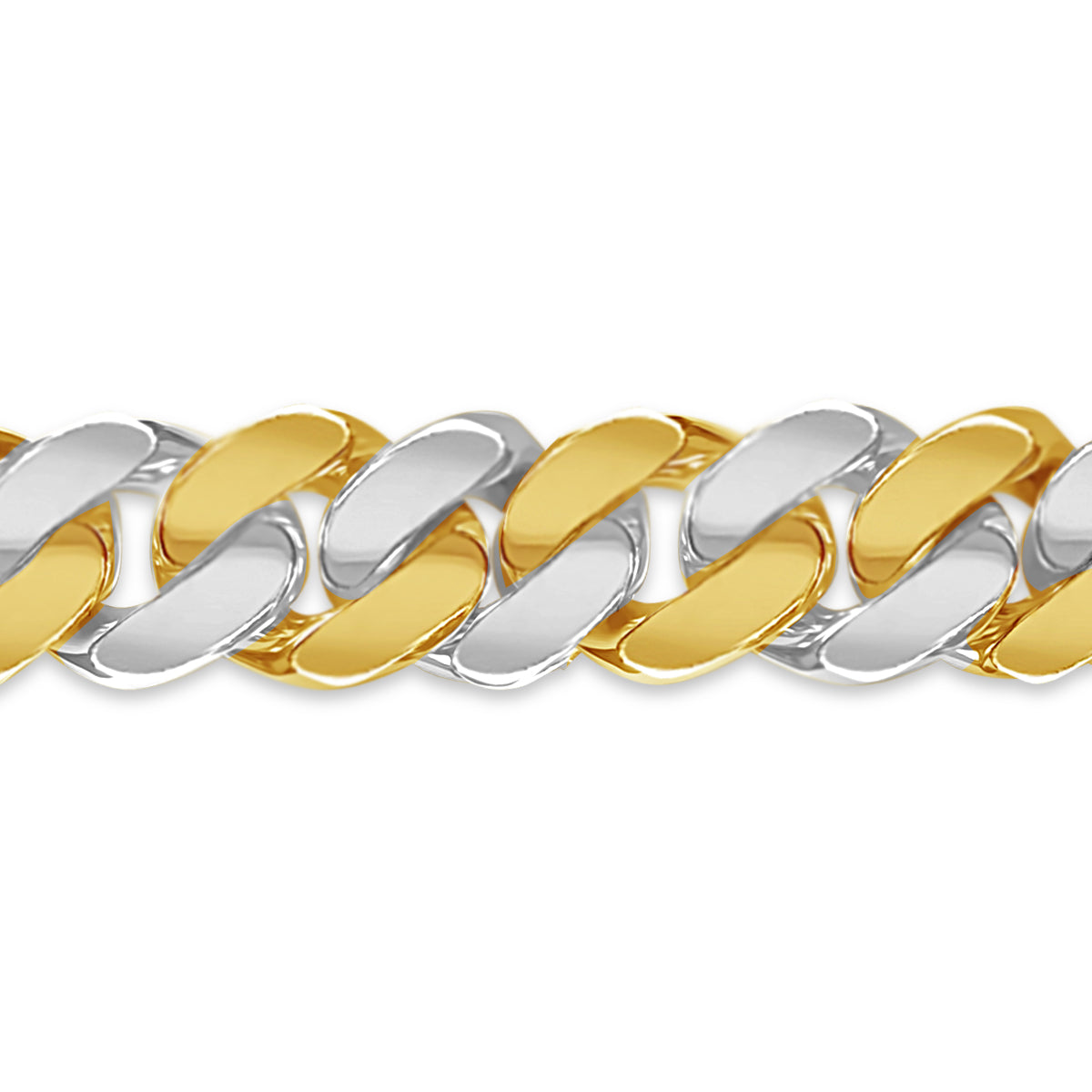 Handmade Solid Gold Miami Cuban Bracelet , 13mm