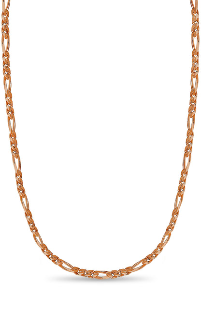 Handmade Solid Gold Figaro Necklace , 5mm