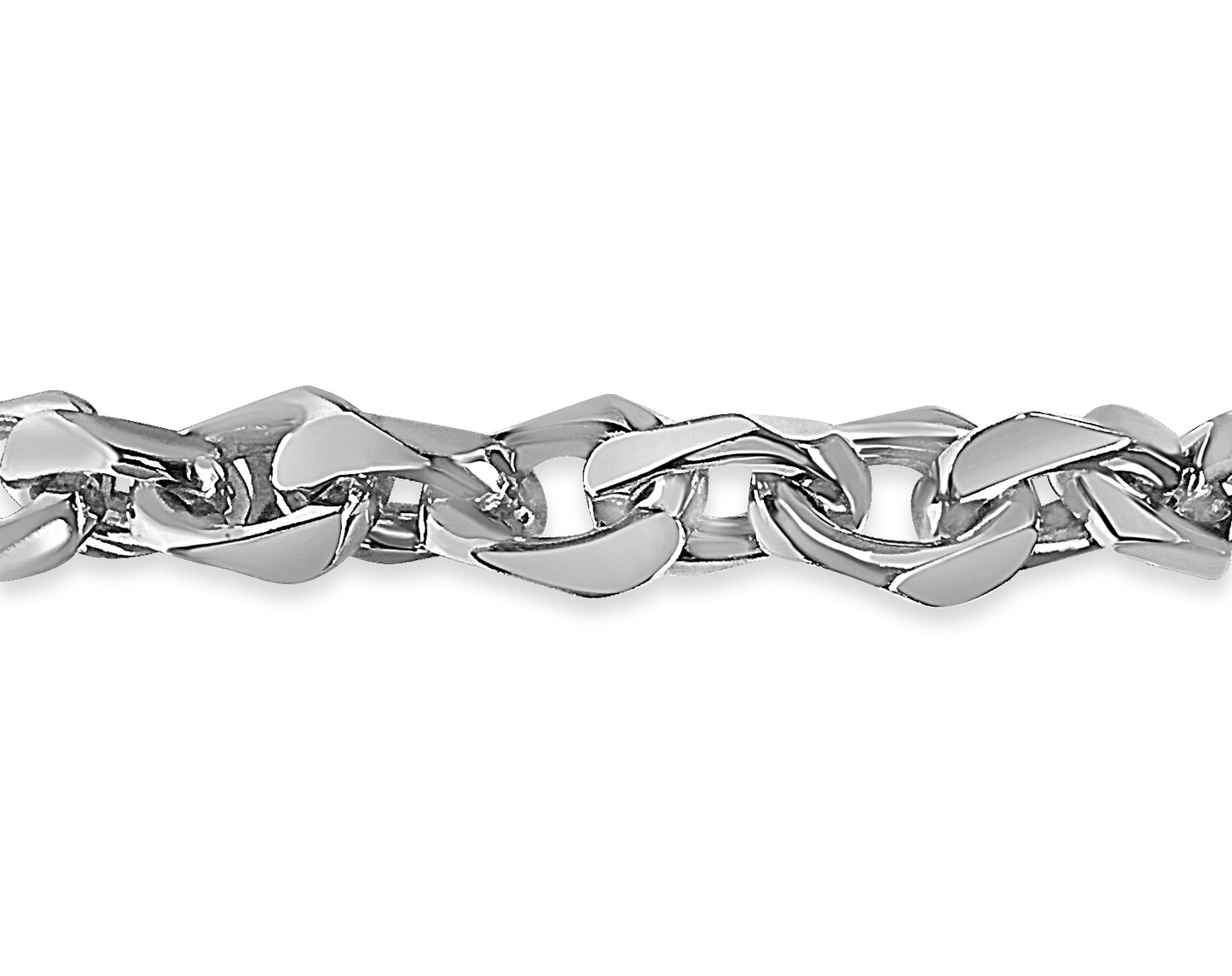 Handmade Solid Gold Fancy Rolo Bracelet , 10mm