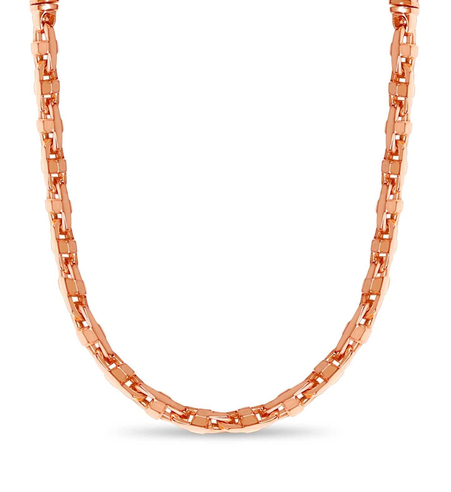 Handmade Solid Gold Anchor Mariner Necklace , 9mm