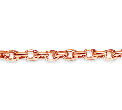 Handmade Solid Gold Fancy Rolo Necklace , 6mm