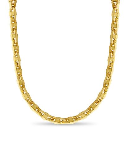 Handmade Solid Gold Anchor Mariner Necklace , 9mm