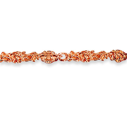 Handmade Solid Gold Nugget Bracelet , 5mm