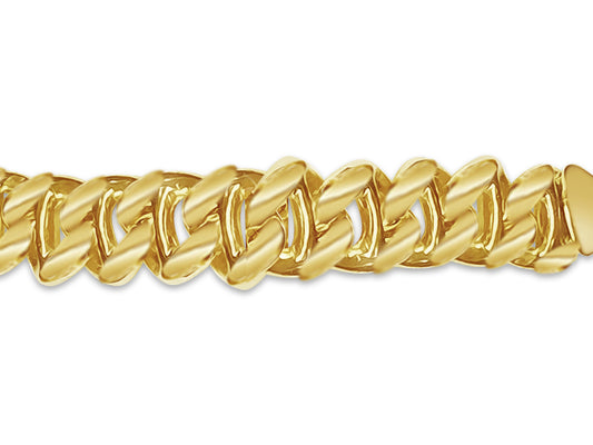 Handmade Solid Gold Mariner Necklace , 9mm