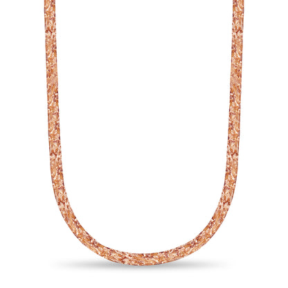 Handmade Solid Gold Nugget Necklace , 17mm