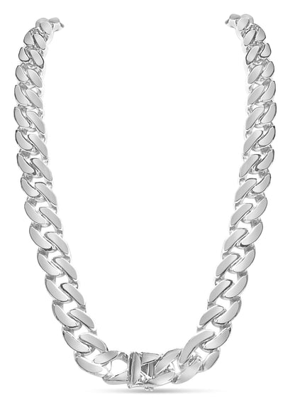 Handmade Solid Gold Miami Cuban Necklace , 16mm