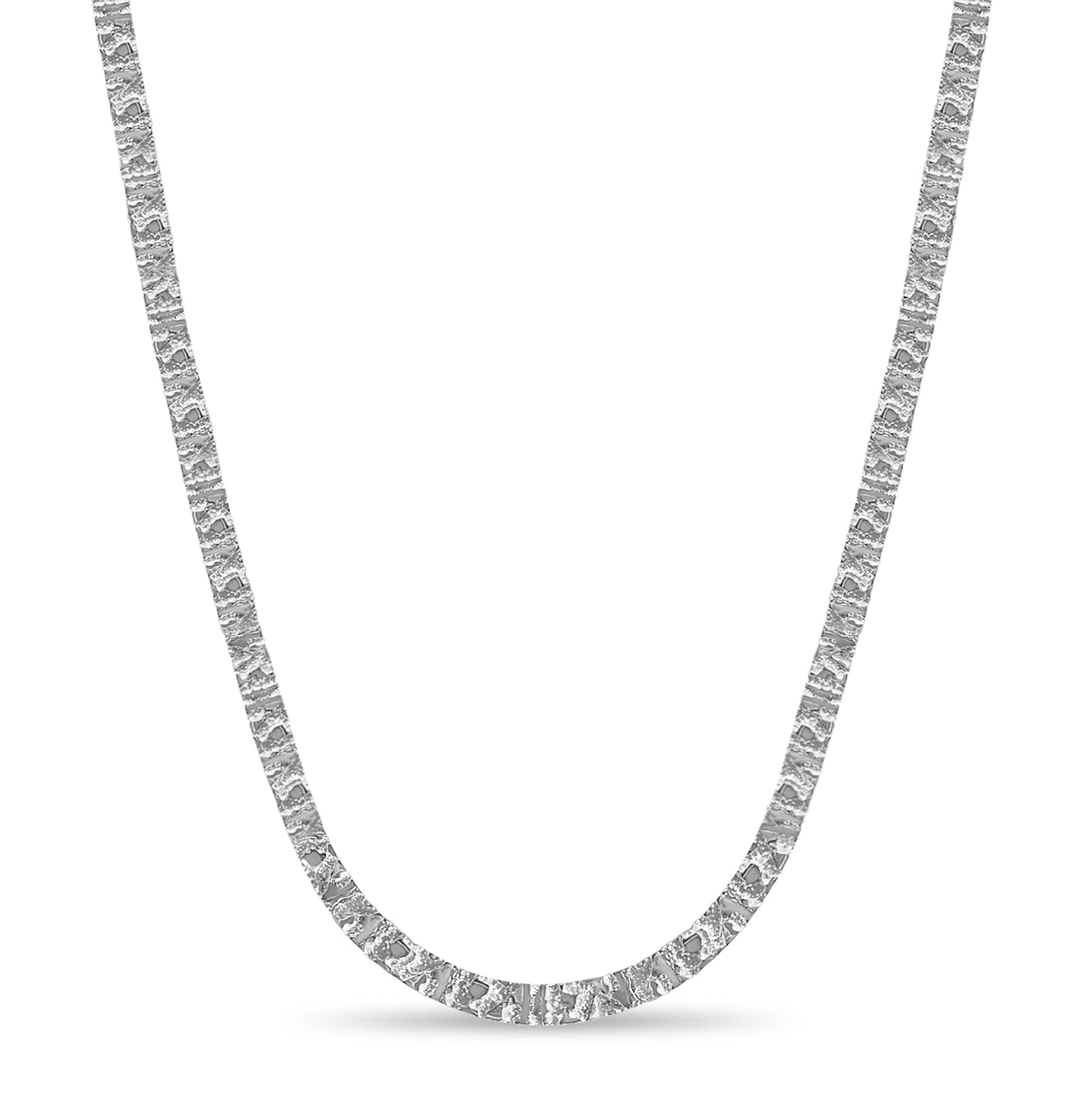 Handmade Solid Gold Nugget Necklace , 6mm