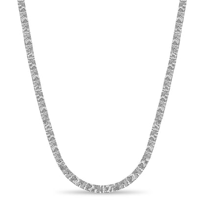 Handmade Solid Gold Nugget Necklace , 6mm
