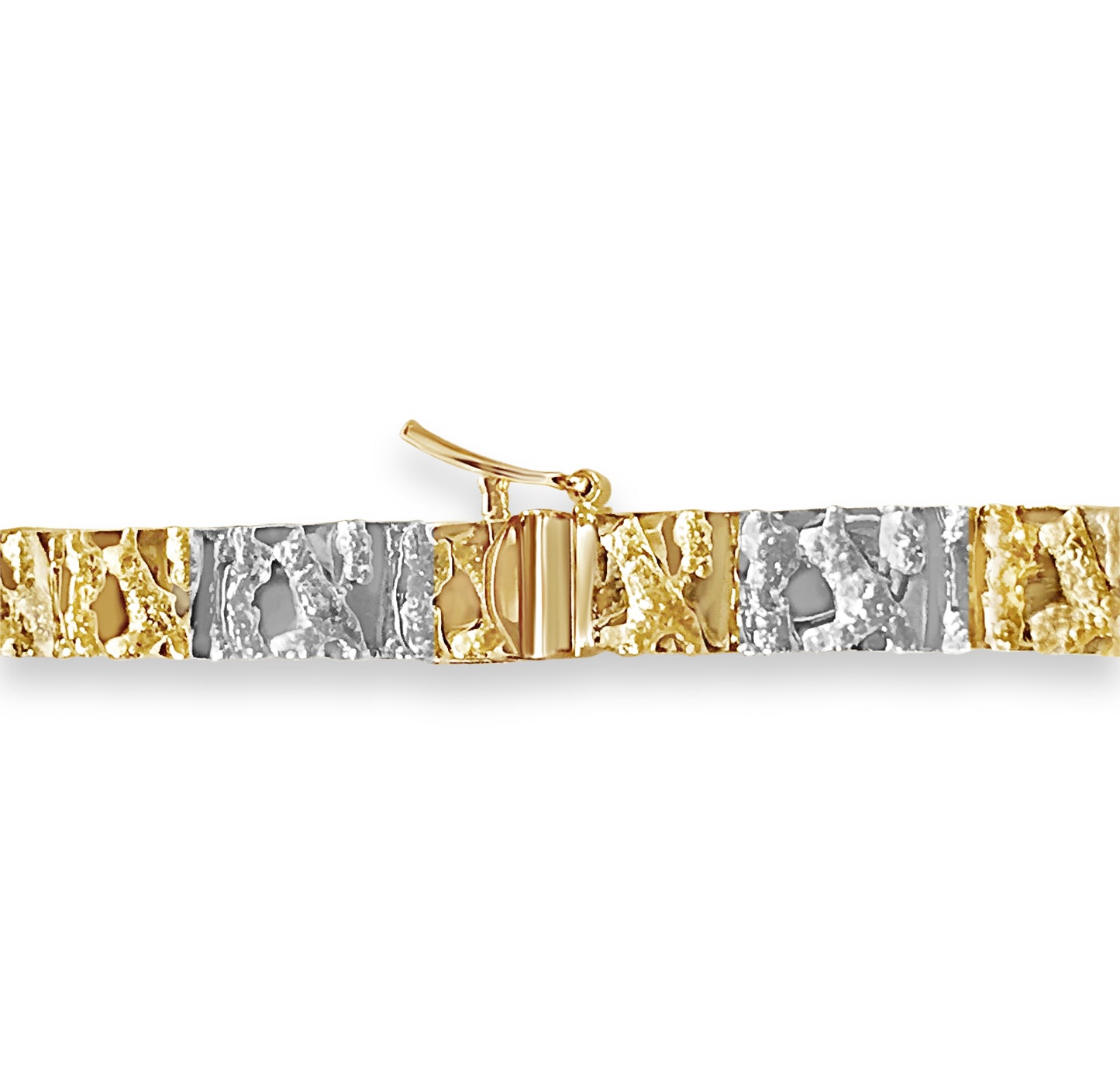 Handmade Solid Gold Nugget Bracelet , 6mm