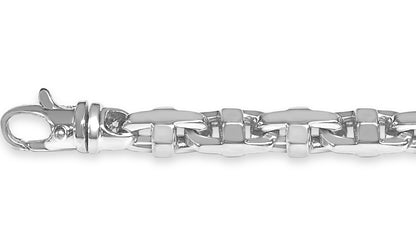 Handmade Solid Gold Anchor Mariner Bracelet , 9mm
