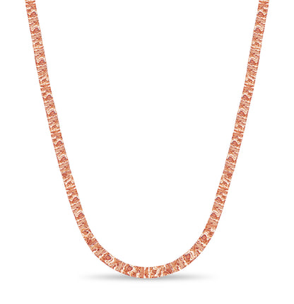 Handmade Solid Gold Nugget Necklace , 6mm