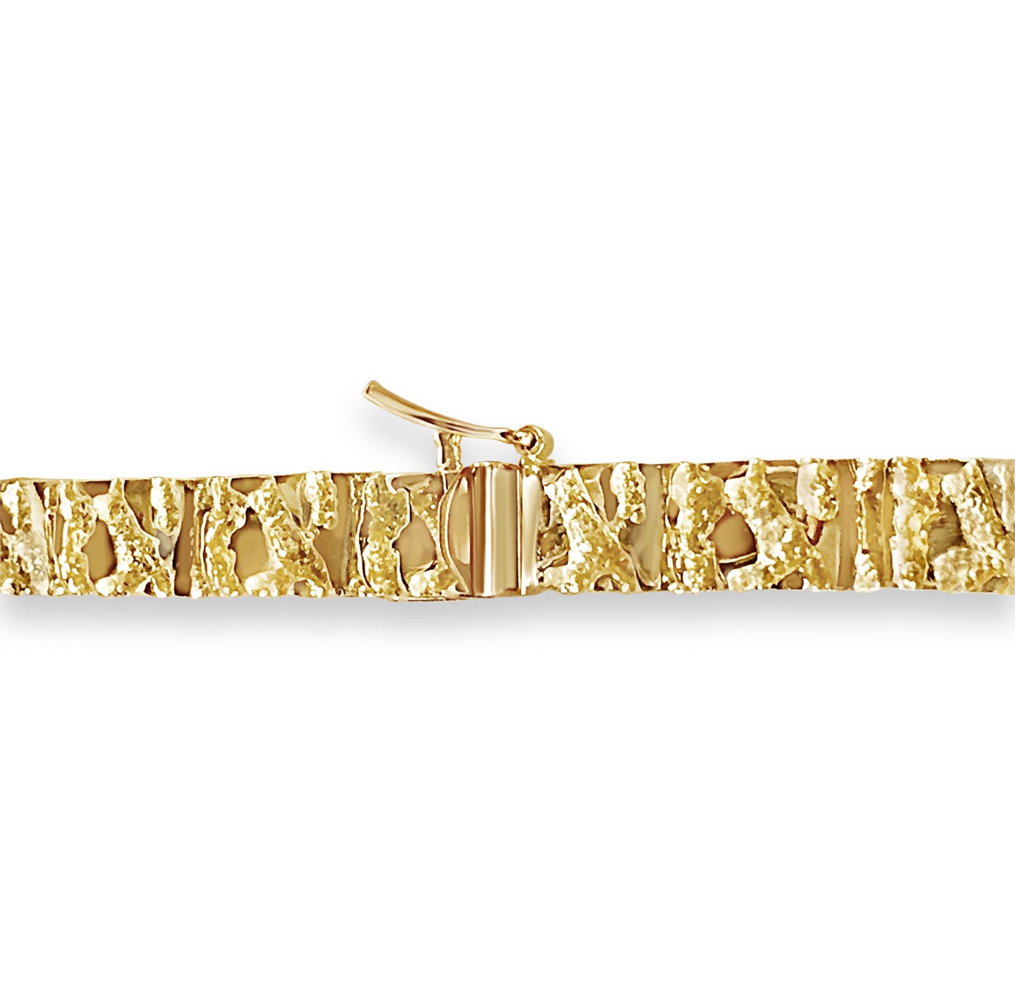 Handmade Solid Gold Nugget Bracelet , 6mm