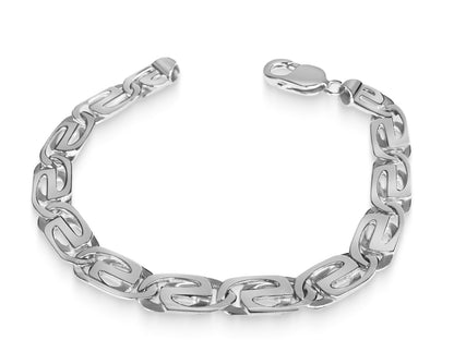 Handmade Solid Gold Tiger Eye Bracelet , 9mm