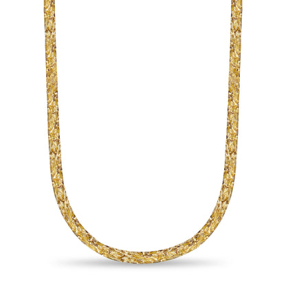 Handmade Solid Gold Nugget Necklace , 17mm