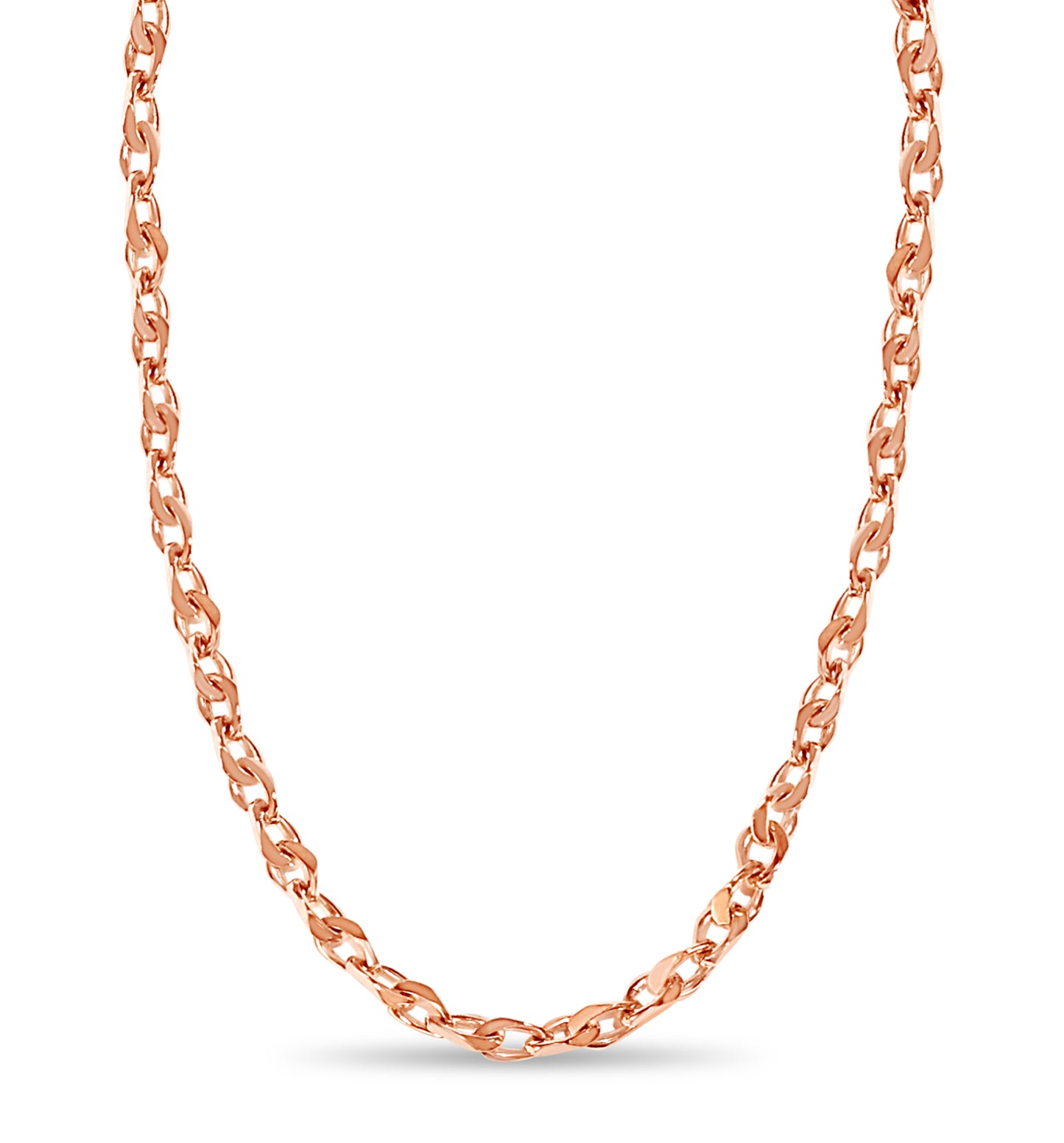 Handmade Solid Gold Anchor Mariner Necklace , 7mm