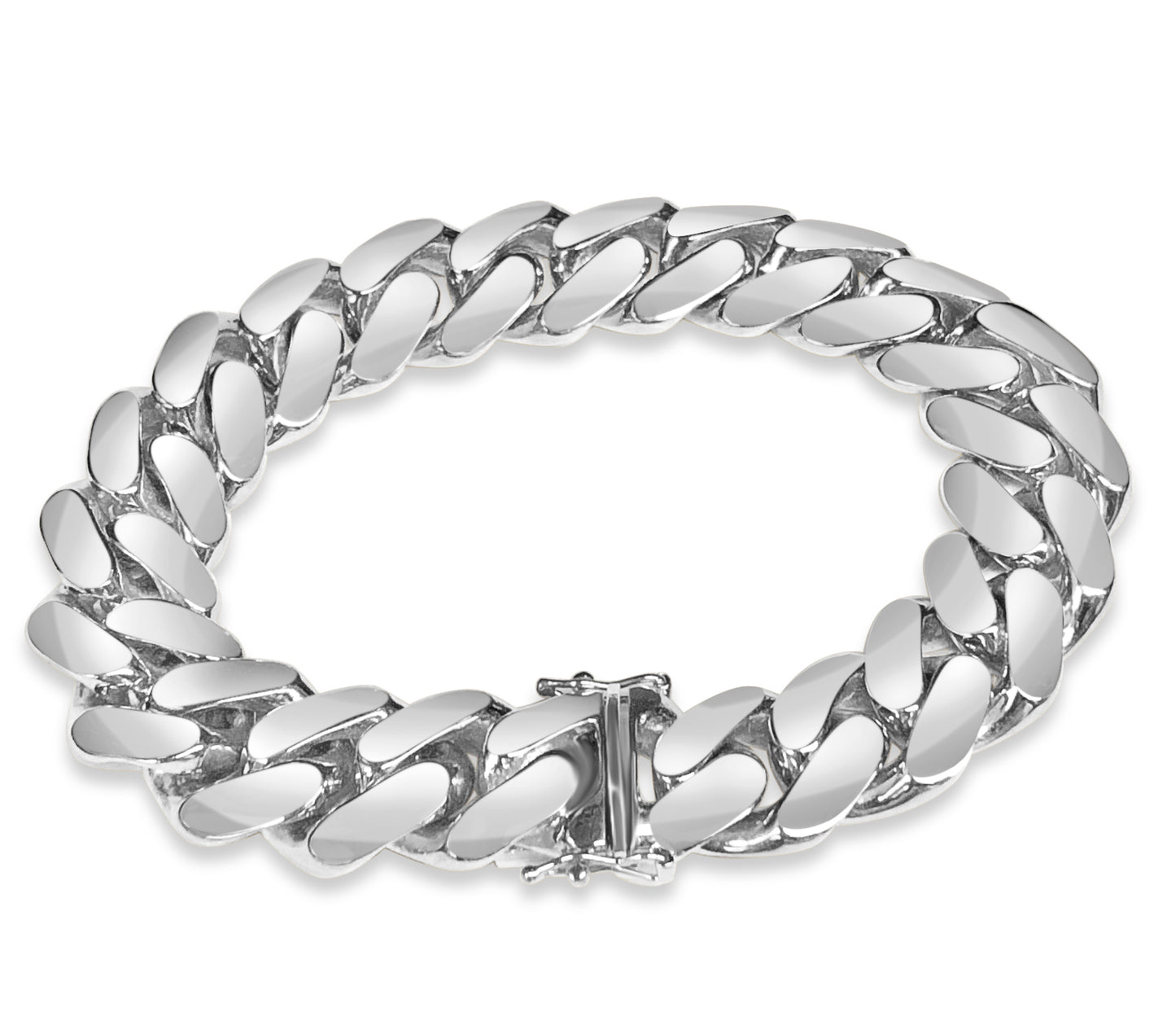 Handmade Solid Gold Miami Cuban Bracelet , 16mm