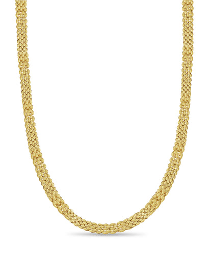 Handmade Solid Gold Panther Necklace , 12mm