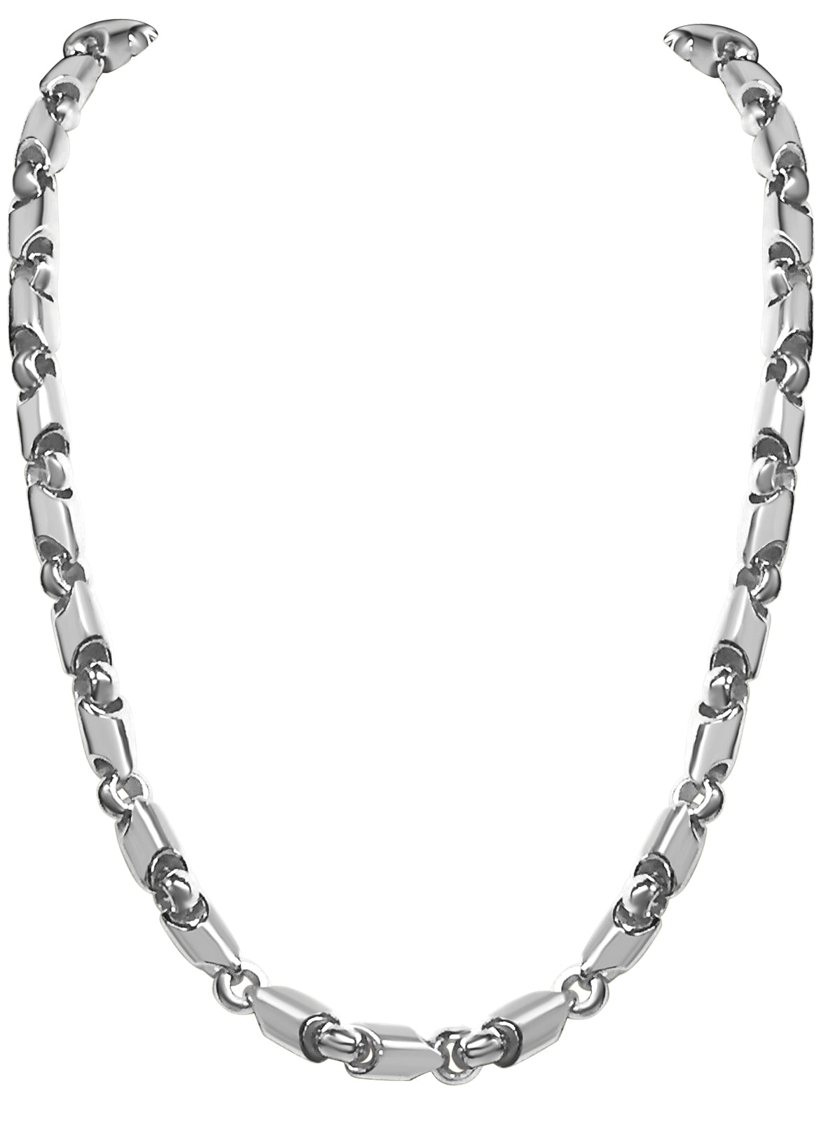 Handmade Solid Gold Fancy Tube Necklace , 8mm