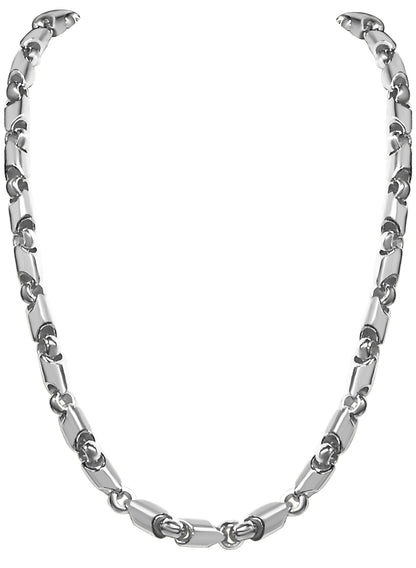 Handmade Solid Gold Fancy Tube Necklace , 8mm