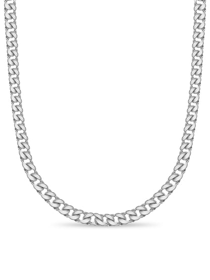Handmade Solid Gold Curb Necklace , 20mm