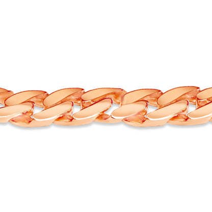 Handmade Solid Gold Curb Bracelet , 16mm