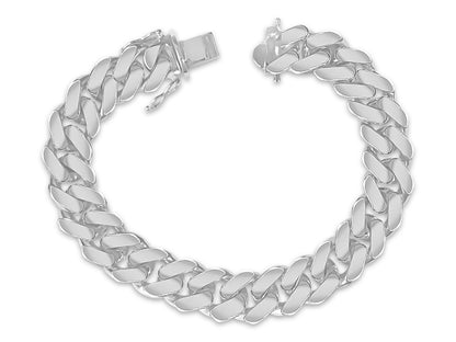 Handmade Solid Gold Miami Cuban Bracelet , 12mm